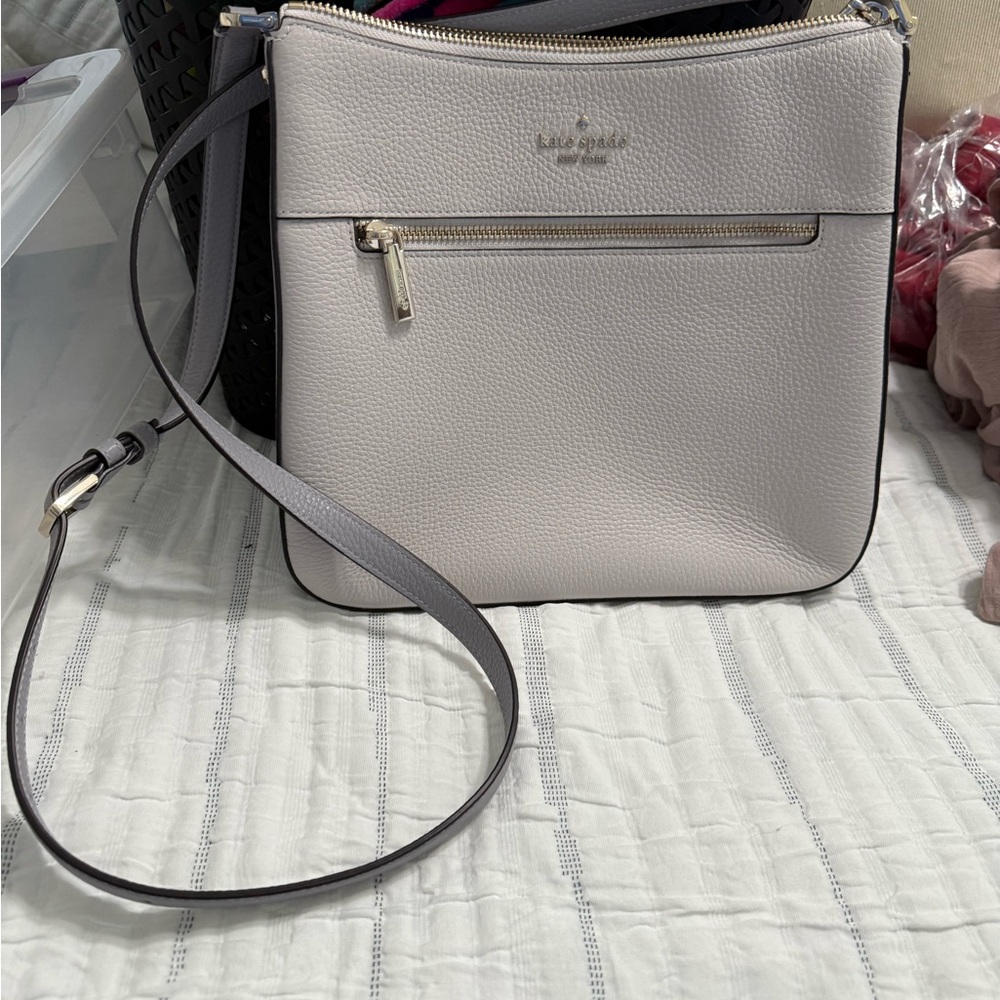 Kate Spade Light Gray Crossbody Bag